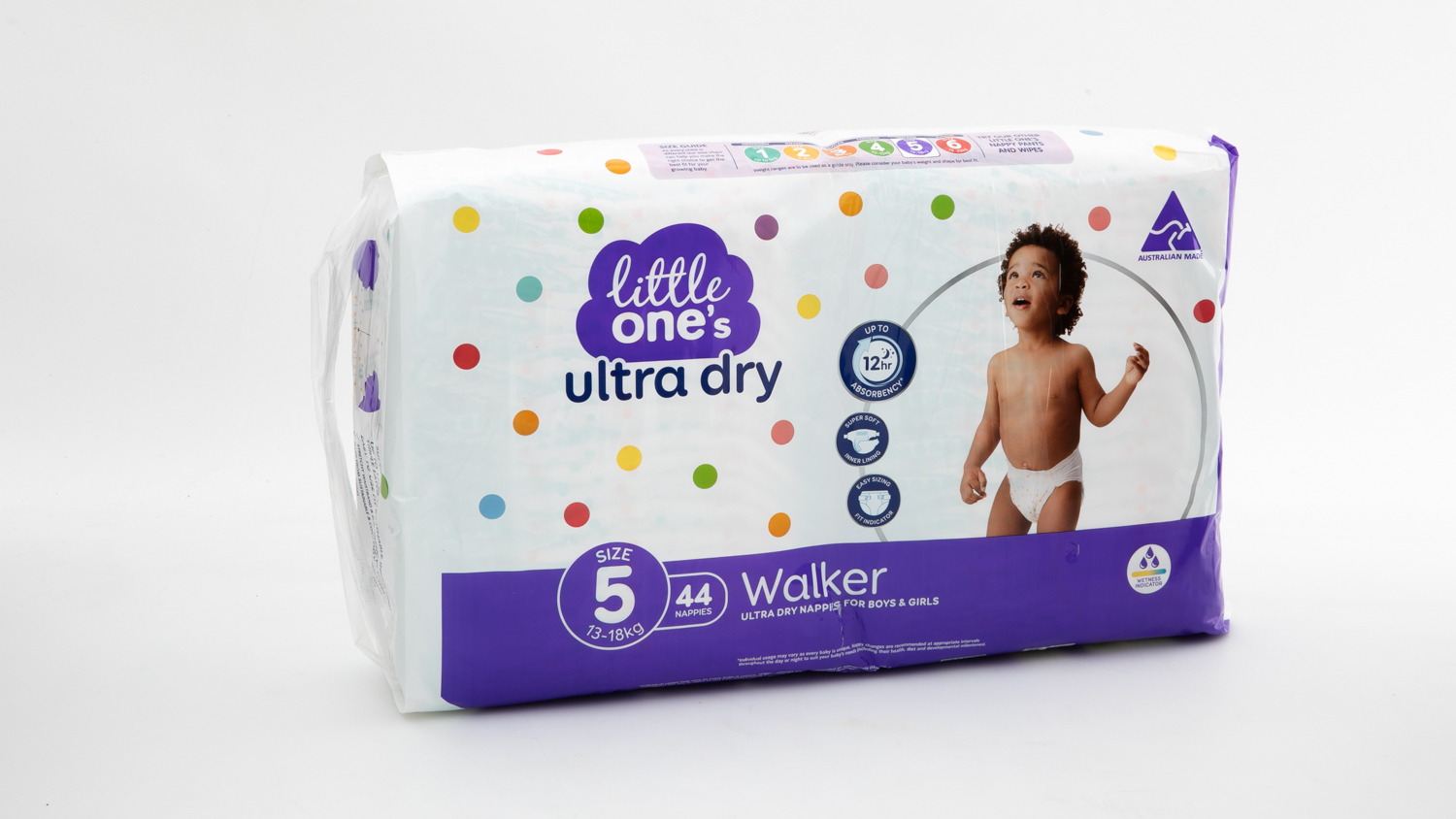 Woolworths Little One's Ultra Dry Nappies Walker Size 5 carousel image