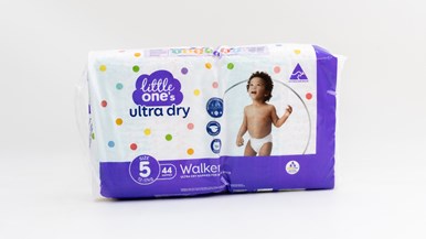 Woolworths Little One's Ultra Dry Nappies Walker Size 5