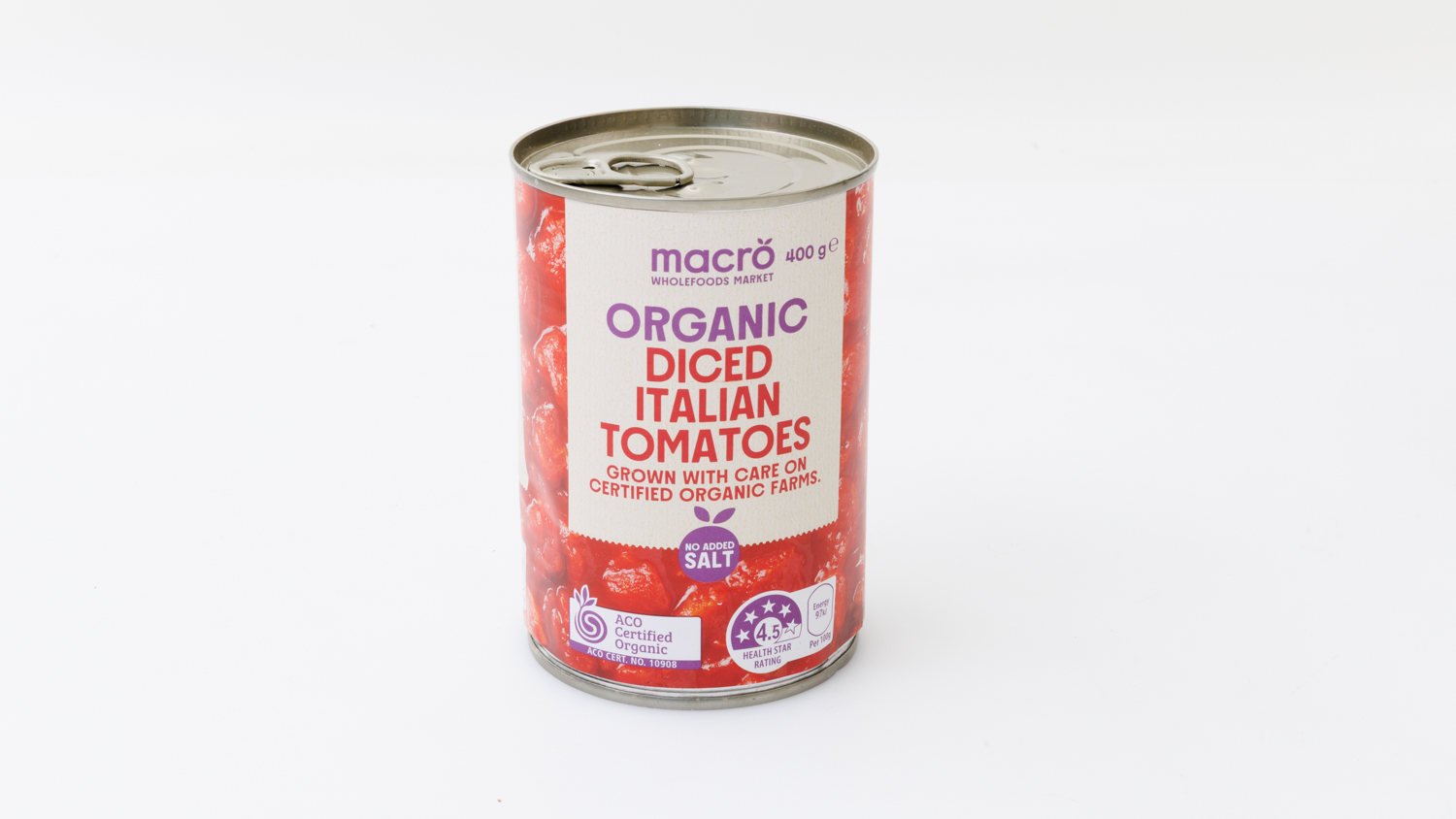 Woolworths Macro Organic Diced Italian tomatoes