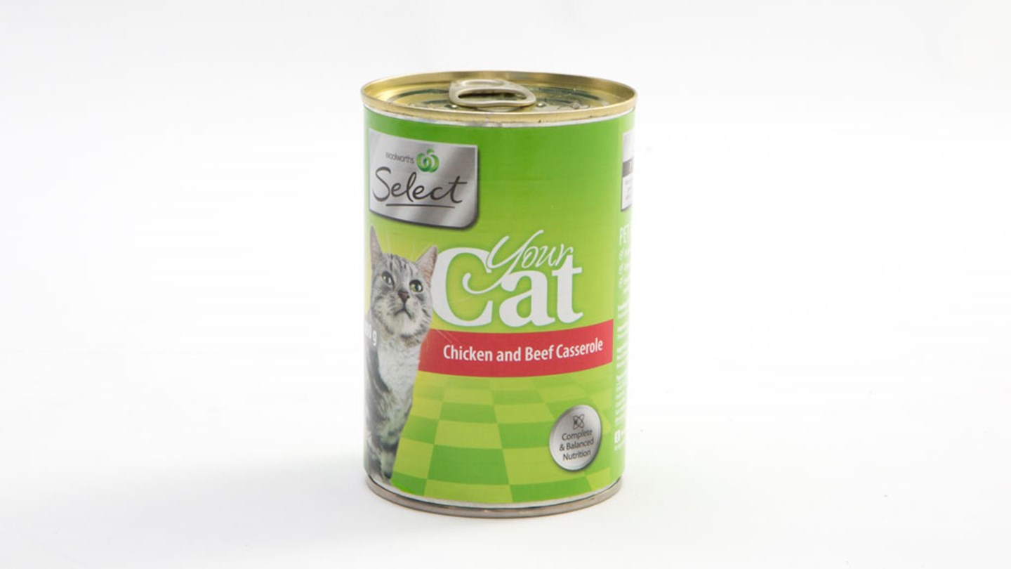 Woolworths select Your cat sardine and tuna Review Complete wet cat food CHOICE