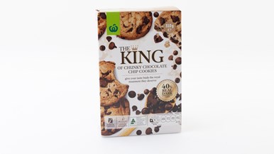 Woolworths The King Of Chunky Choc Chip Cookies 40%