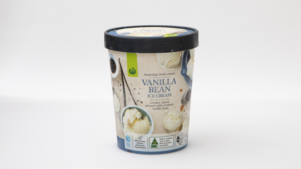 Woolworths Vanilla Bean Review Premium ice cream