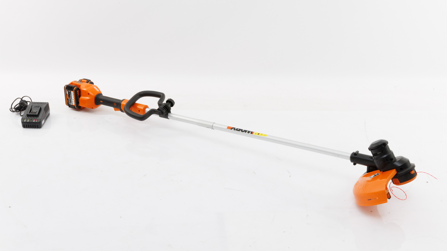 Worx 40V (2x 20V) 33cm Line Trimmer | 2x 2Ah POWERSHARE Kit + Spool (WG183E)