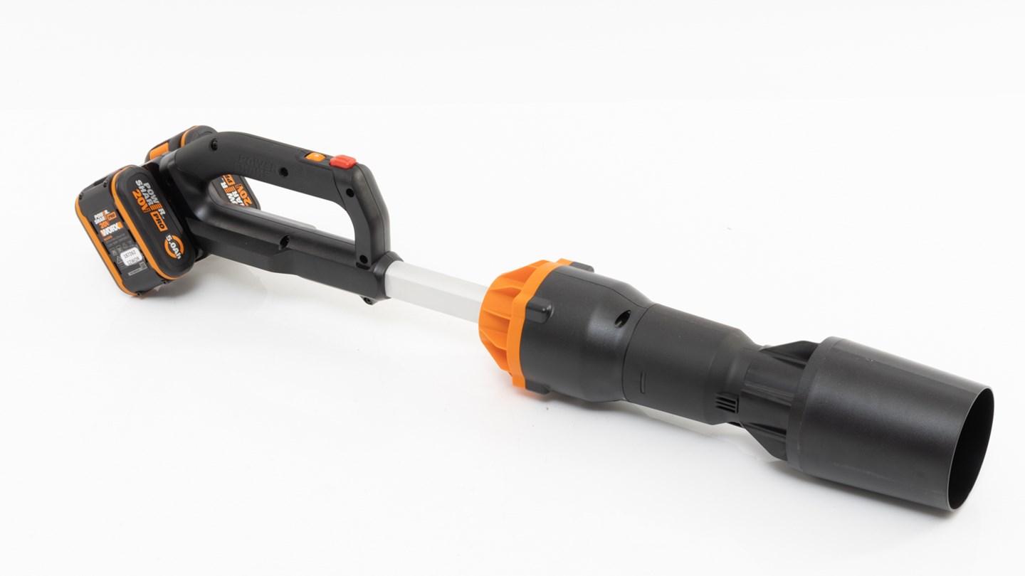 Soffiatore Foglie WORX Nitro WG543E Senza Fili - 18V, Motore Brushless, Velocità Aria 209 Km/h, Con Batteria 4.0Ah E Caricabatterie