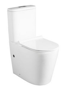 Zumi Vera Wall Faced Extra High Toilet Suite with Tornado Flushing carousel image